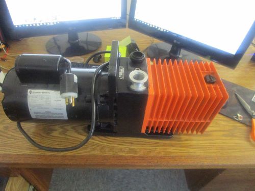Alcatel Model 2012A Vacuum Pump with Franlin 1101006401  Motor  &lt;
