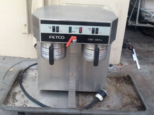 FETCO CBS-32AAP COFFEE BREWER, USED, DUAL AIRPOT COFFEE BREWER!!!