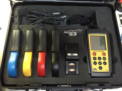 Ideal 61-806 power analyzer with (4) cpr clamps  and accessories for sale
