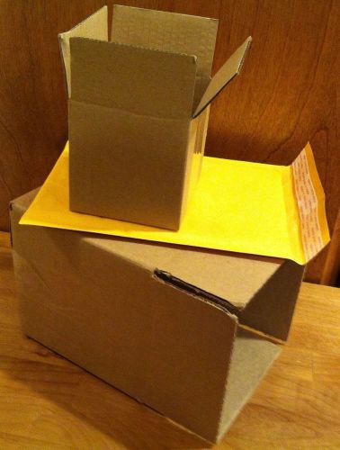 Bubble Envelopes Kraft Boxes 30 4X4X4, 6X6X6, 6.5x9.5 Corrugated  Shipping