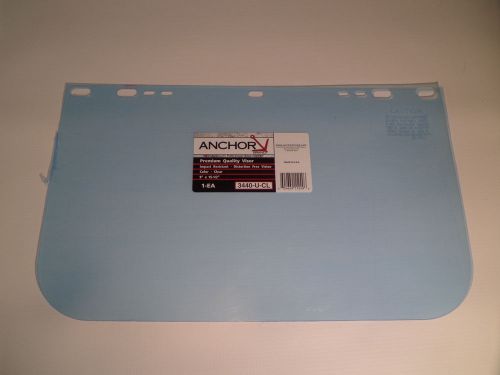 Anchor Brand Visors 3440-U-CL, clear faceshields, box of 20