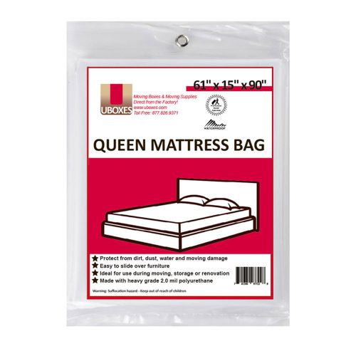 12 queen mattress covers 61&#034;x15&#034;x90&#034; poly bags for protective moving storage for sale