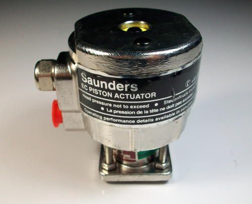 Saunders, SLR5,  EC Piston Actuator 8 Bar 1/4&#034; Valve, *NEW*