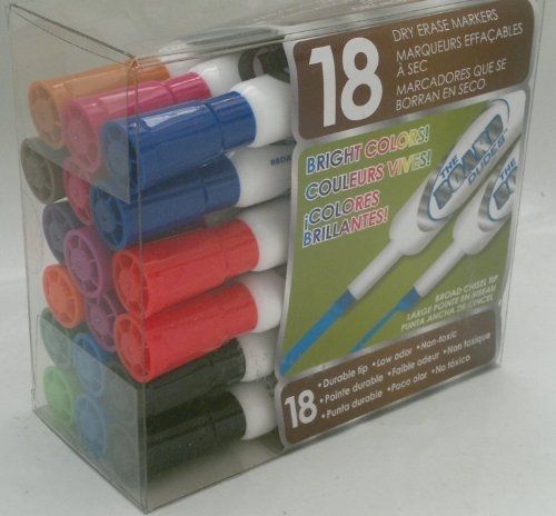 The board dudes board dudes dry erase markers - 18 count broard chisel tip for sale