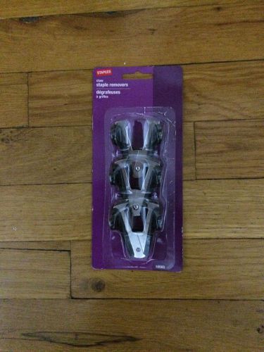 STAPLES Claw Staple Removers 3 Pack NEW &amp; FAST SHIP