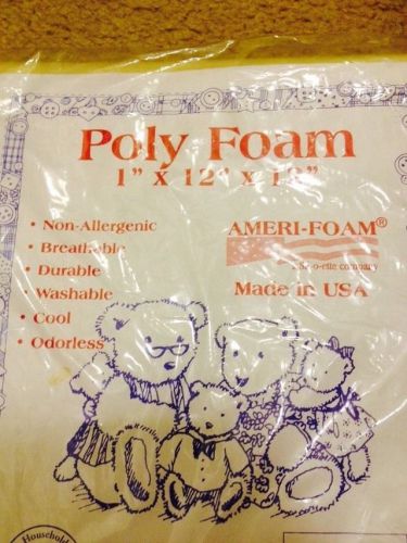 Poly Foam 1 X 12 X 12 For Crafting