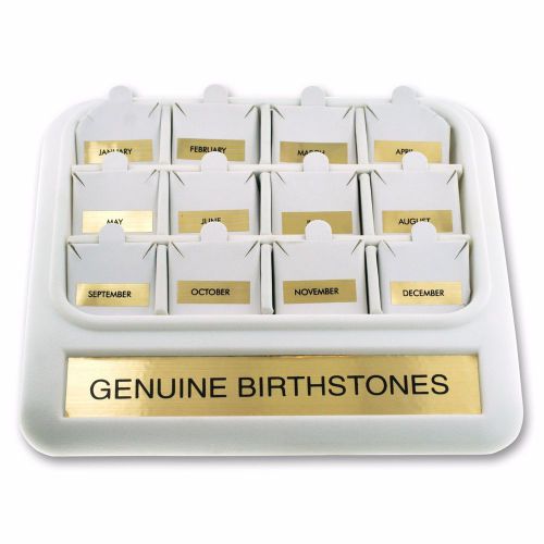 12 Month Birthstone Necklace Display Tray