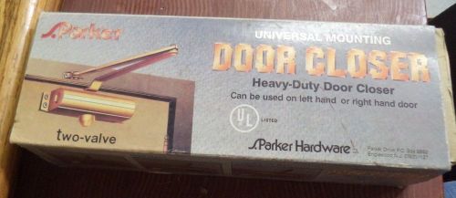 D3m Universal Mounting Door Closer Parker Two Valve Aluminum Finish 953 AL