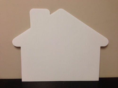 House shaped Corrugated plastic sign blanks 18&#034;x23.5&#034; 4mm Coroplast PACK OF 50