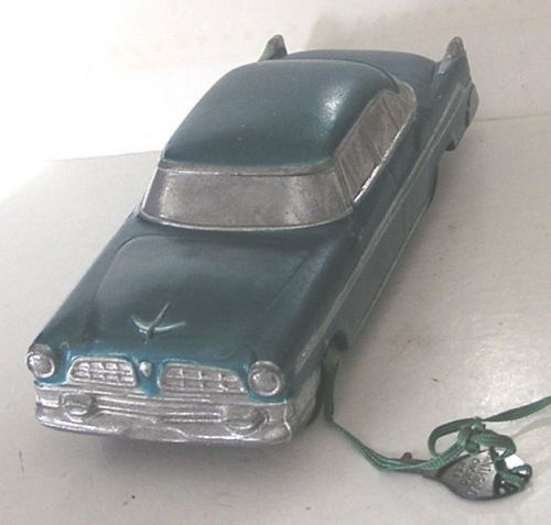 Original 1955 Chrysler New Yorker Car Bank Banthrico Inc. Chicago, U.S.A. w Key