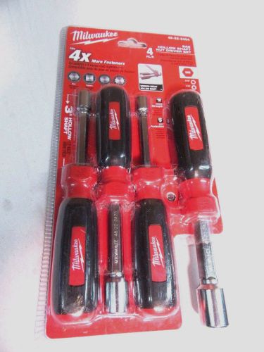 Milwaukee 48-22-2404, Hollow Shaft Nut Driver Set,(4) Pc.~NEW,UNOPENED #M42016