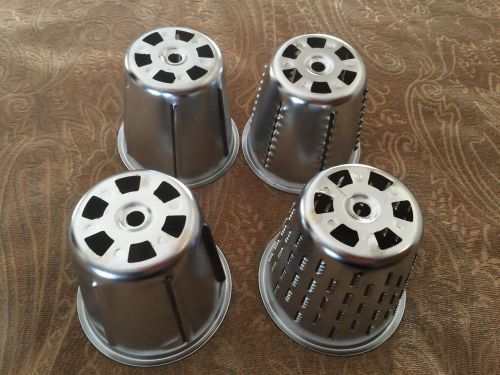 4 Food Processor Cones Stainless Steel Shredder Slicer # 1 2 3 4