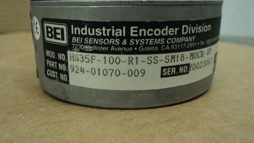 Bei industrial incremental optical encoder hs35f 100 r1 ss sm18 mock up for sale