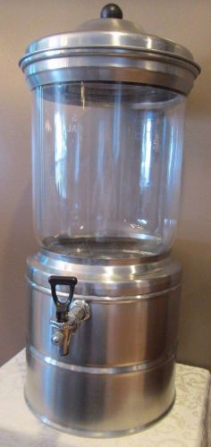 Vintage pyrex restaurant drink dispenser 5 gallon rare piece stainless steel for sale