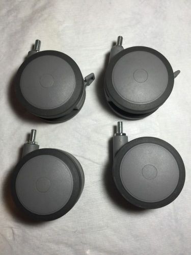 4&#039;&#039; double wheel swivel casters set of 4, two locking, for sale