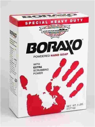 2 -Heavy-Duty Powdered Hand Soap Unscented 5Lb Box Boraxo Hand Soap-10 lbs TOTAL