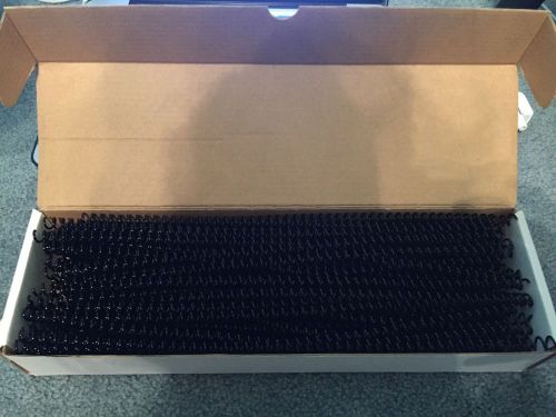TruBind 6mm black coil bindings (qty in box: 96)