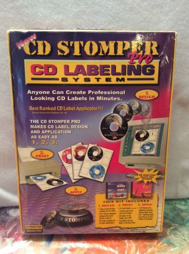 CD-R LABELING SYSTEM CD STOMPER PRO SEALED NEW