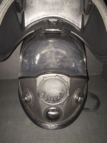 North honeywell 7600 series 760008aw full facepiece respirator complete mask m l for sale