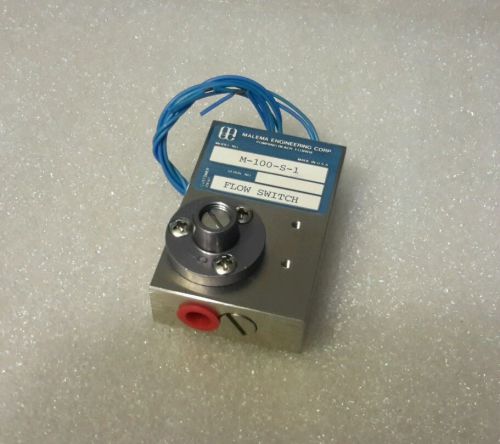 MALEMA ENGINEERING M-100-S-1 FLOW SWITCH NEW $99