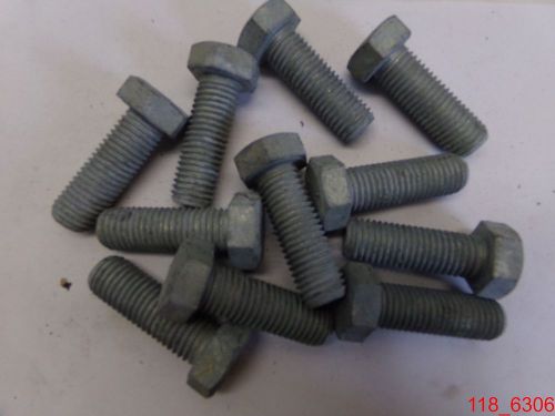 Qty=11 3/4-10 x 2-1/4 hex head cap screws grade 5 plain steel bolts for sale