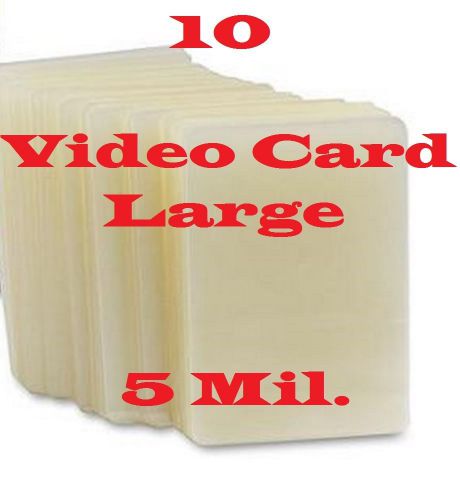 (10) 4-1/4 x 6-1/4 Laminating Pouches Sheets Photo Video Card,  5 mil