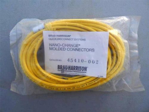 Brad Harrison 45410-002 - Cordset, 4 Pin Nano QD Straight, 2m, NIB,   Lot of 4