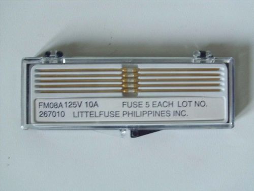 N°5 X FM08A125V10A LITTELFUSE Circuit Protection Fuse Miniature 10A 125V