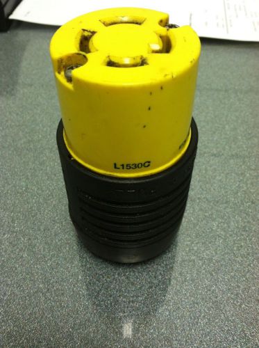 Pass and seymour l1530 turnlock connector plug 30a 250v for sale