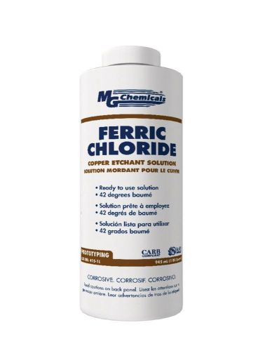 MG Chemicals 415 Ferric Chloride Liquid 1 Quart Bottle Dark Brown 1 liter