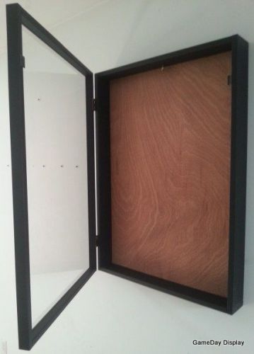 Deep Jersey Display Case Frame Shadow Box Football Baseball Natural Wood XL