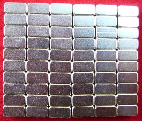 60 n48 neodymium magnets-1/4&#034; x 1/8&#034; x 1/8&#034; - block for sale