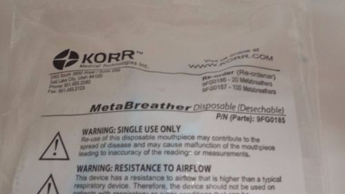 Korr MetaBreather Disposable PN 9FG0185
