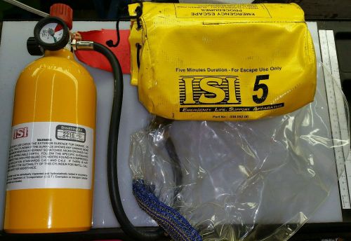 ISI 5 Minutes Escape Air Tank Respirator EMERGENCY LIFE SUPPORT APPARATUS &amp; HOOD