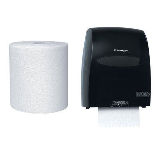 Kimberly-Clark IN-SIGHT Sanitouch Roll Towel Dispenser With 6-Pack Kleenex Ha...