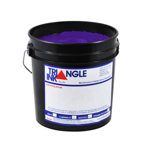 Triangle tri flex multi purpose plastisol ink 1159 purple 1 gallon screen print for sale