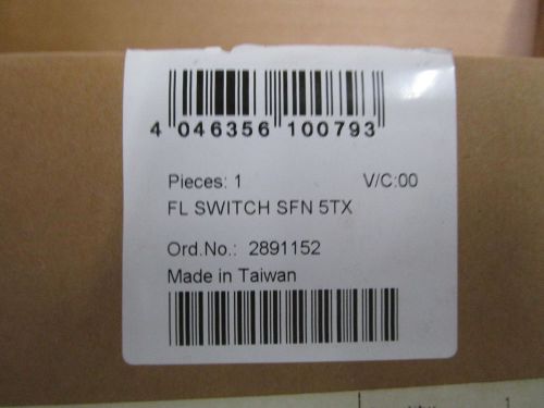 PHOENIX CONTACT ETHERNET SWITCH FL SWITCH SFN 5TX *NEW IN BOX*