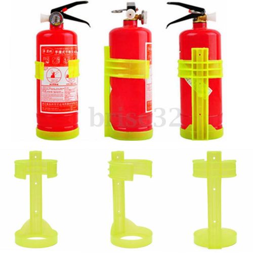 New 2kg size plastic fluorescent fire extinguisher bracket vehicle wall mount for sale