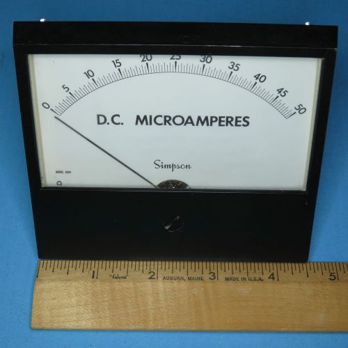Simpson DC Microamperes Meter 0 - 50 uA