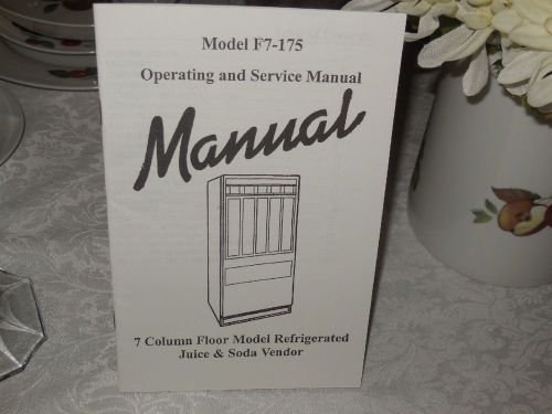 Antares Vending Machine Manual Model F7-175