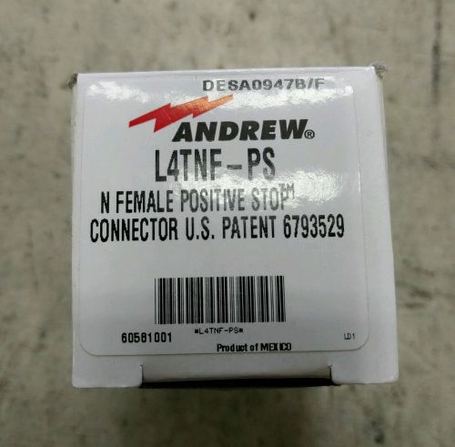 Andrew l4tnf-ps n female positive stop connectors new in box for sale