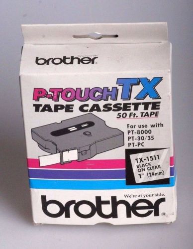 Brother P-Touch TX Tape Cartridge for PT-8000, PT-PC, PT-30/35, 1w