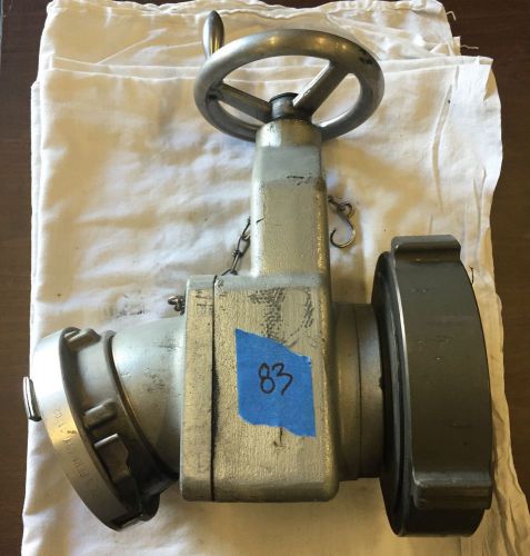 6&#034; NST to 4&#034; Storz Gate Valve Fire Department Hose Fitting (83)