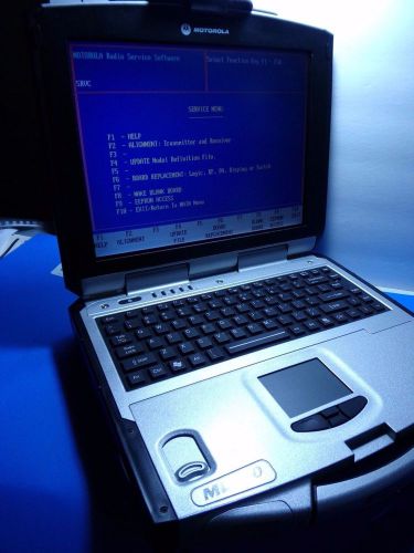Motorola programming laptop dos w/cd rss radio service software onboard serial for sale