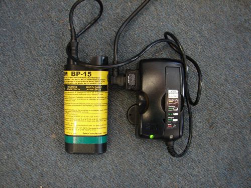 3M Breathe Easy Smart Charger BC-100 With BC-210 Adapter And BP-15 Battery