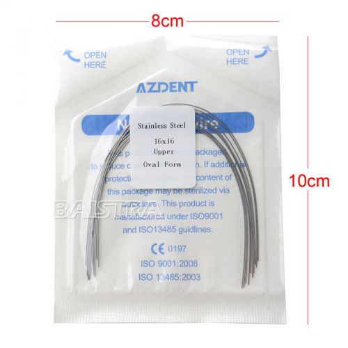 50 Packs Dental Orthodontic Arch Wires Stainless Steel Rectangular Oval Form New