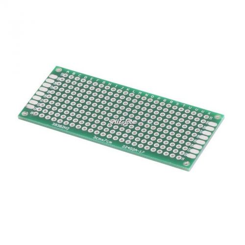 Double Side Prototype PCB Tinned Universal Breadboard 3x7cm 30mmx70mm New G8