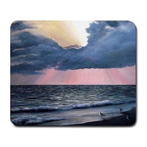 Mousepad from original Art painting Sea View 246 ocean sunset by L.Dumas