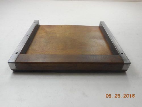 Printing Letterpress Printers Tray, Small Metal And Wood Galley Tray, Antique