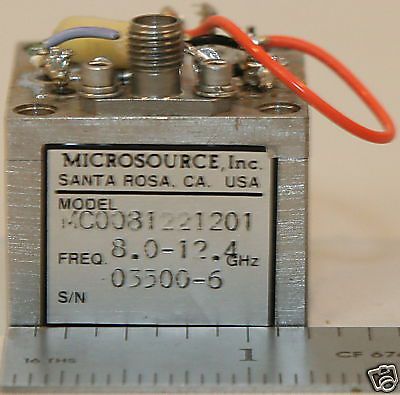 Microsource MC0081221201 Oscillator 8.0-12.4 GHz